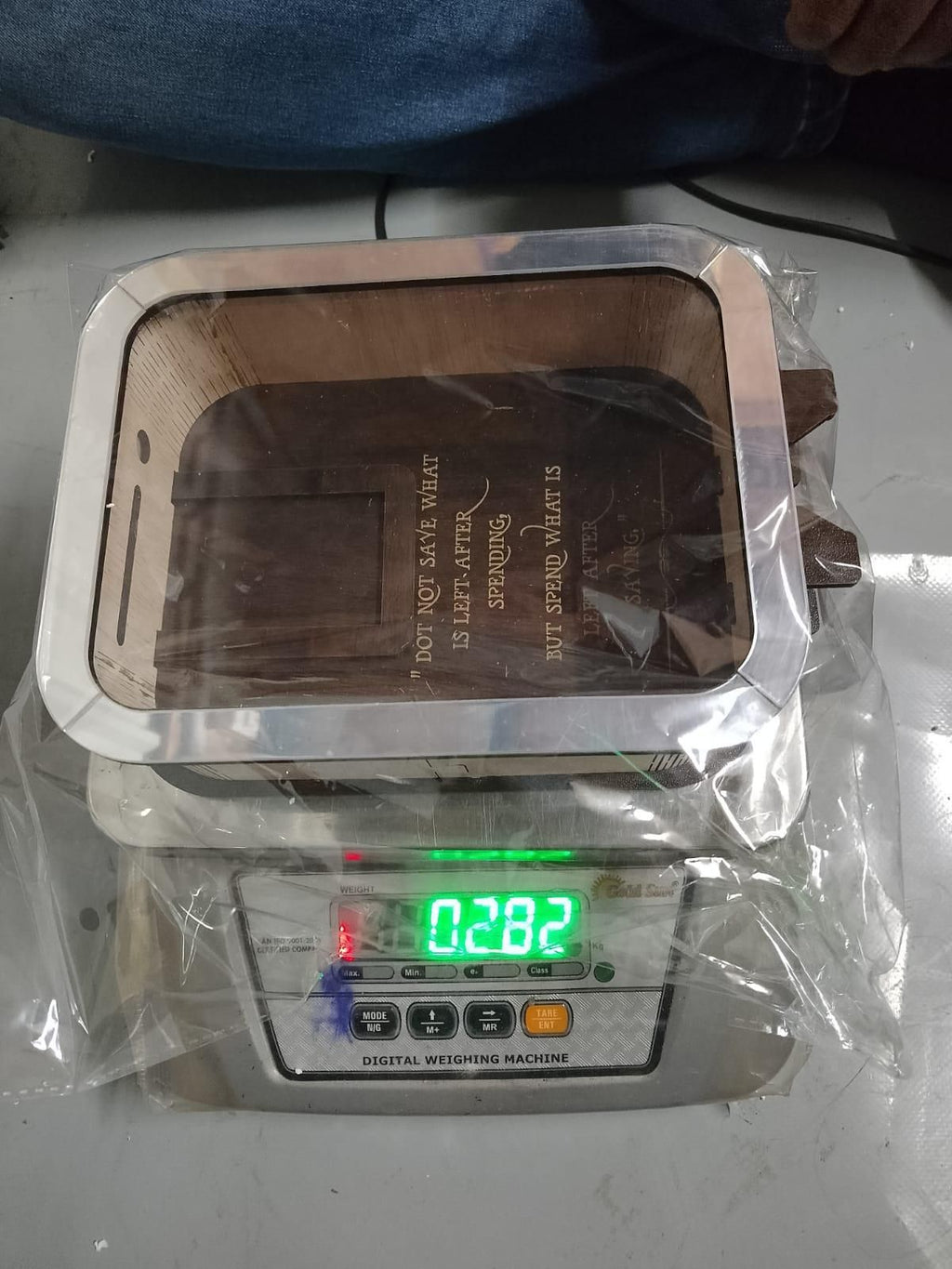 Travel Money Saving Box – Wooden Piggy Bank