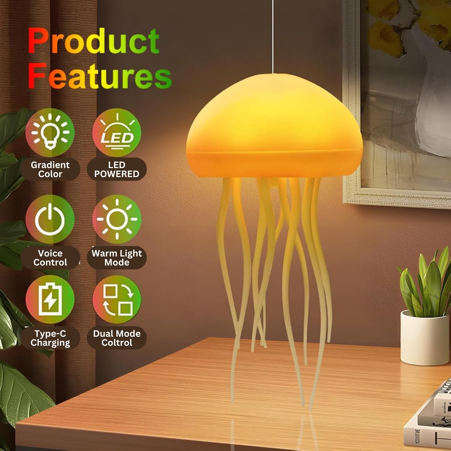Jellyfish Mood Lamp - LED Table Lamp