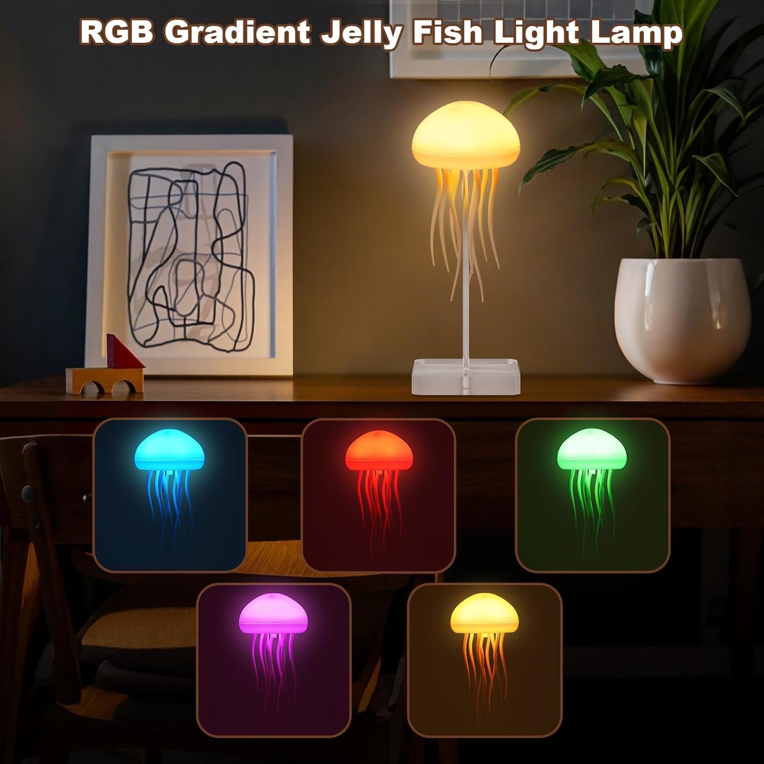 Jellyfish Mood Lamp - LED Table Lamp
