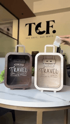 Travel Money Saving Box – Wooden Piggy Bank